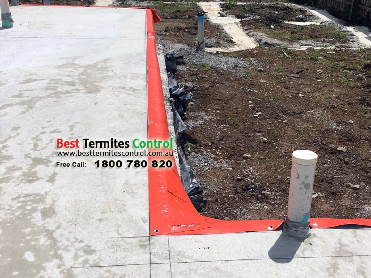 Termiticide Treated Sheeting System to Slab Perimeter in Bulleen