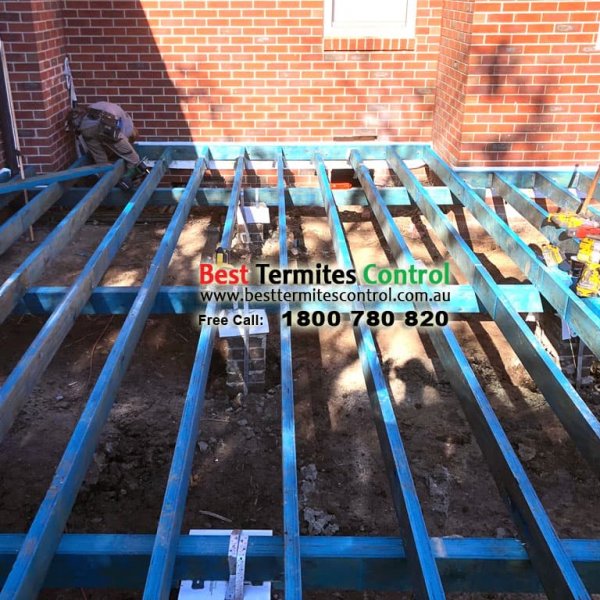 Termiticide Treated Sheeting System to New Subfloor Extension at Wheelers Hills