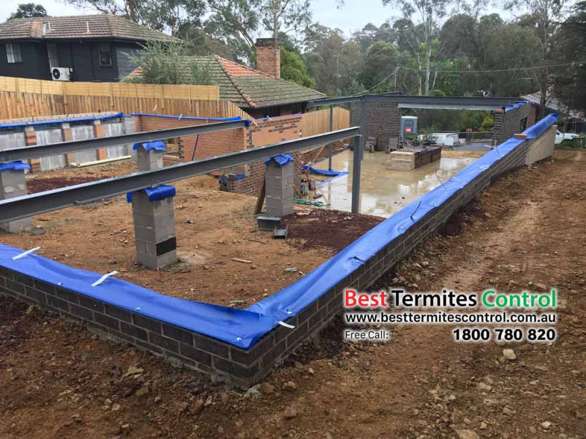 Termite Protection Home guard Blue Sheet system to Subfloor area in Diamond Creek